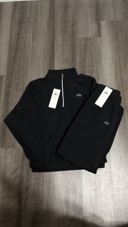 Black ALO Quarter Zip Set ( Size M)