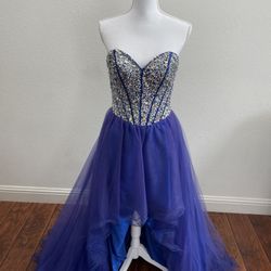 Royal Blue With Diamonds 