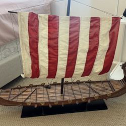 Big Antique Boat Vintage Restaurant Nautical Theme Decoration