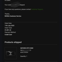 Nvidia RTX 5080