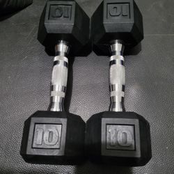 10lbs Hex Dumbells 