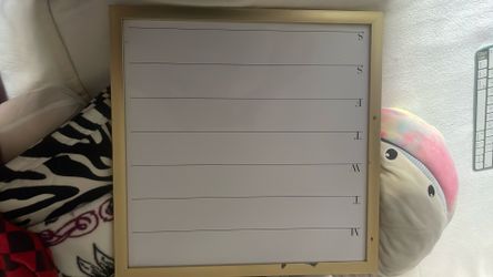 Weekly Dry-Erase Planner Board – Gold Frame