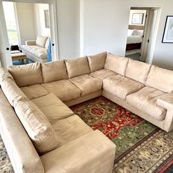 Custom Made Couch  *Almost New *Including 2 Stools 