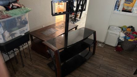Tv stand entertainment console