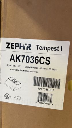 Zephyr Range Hood