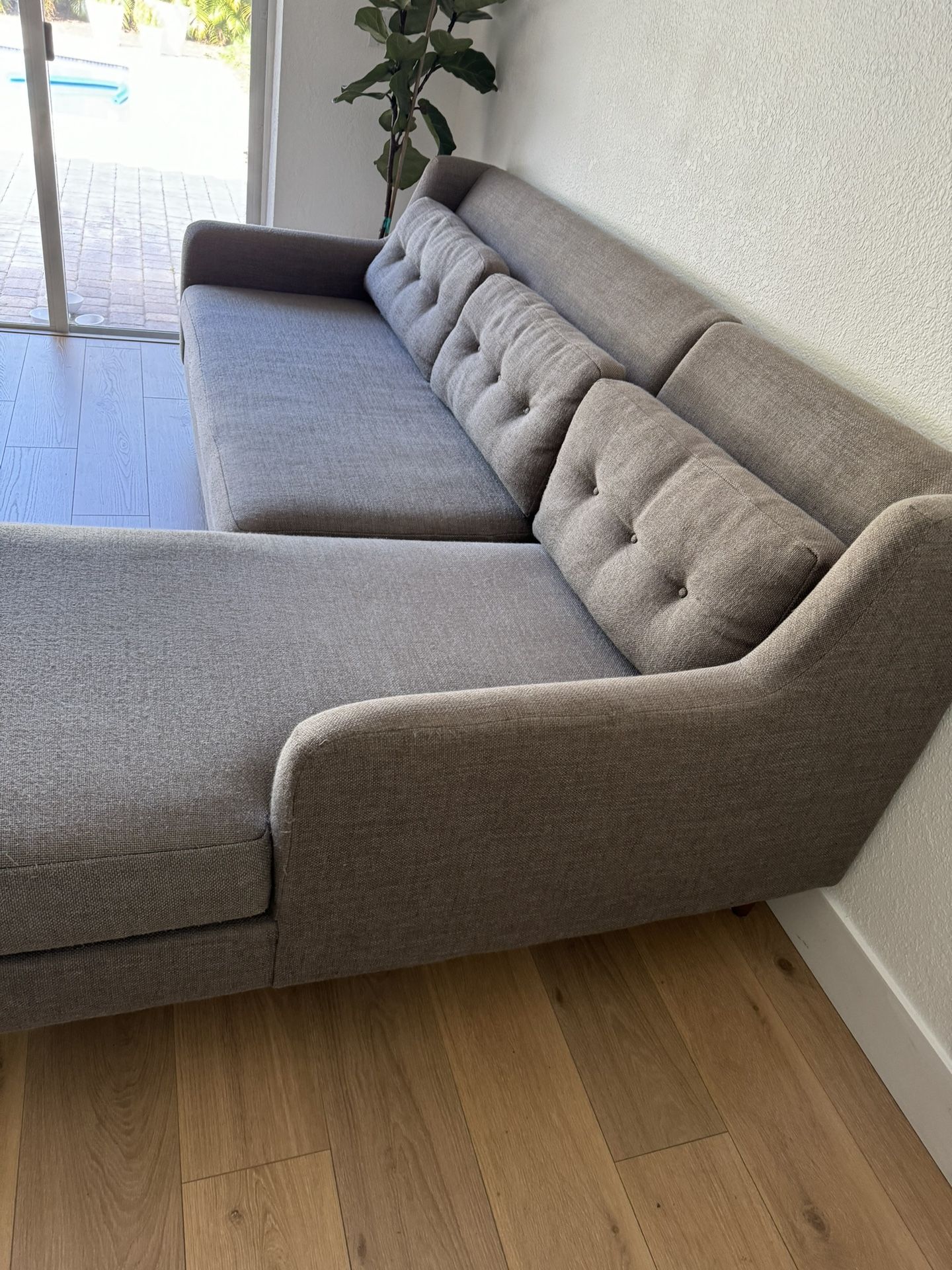 West Elm Chaise Sectional Sofa