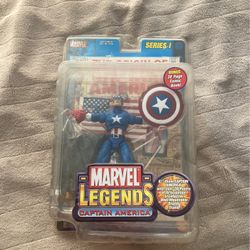 Marvel Legends Series 1 Captain America With Comic 