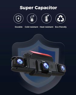 360 View 4 Channel Dash Cam Front and Rear Left Right Inside Camera for Cars, GPS and 5G Band WiFi, Night Vision, 160 Wide Angle, WDR, 24H Parking Mod