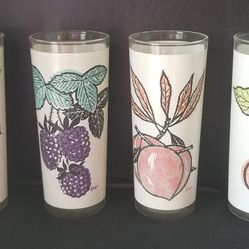 Vintage L Elliot Fruit Glassware