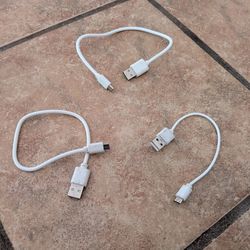 Lot Of 3 Micro USB Cables