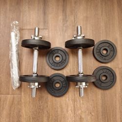 Dumbbells Set With Extended Bars 