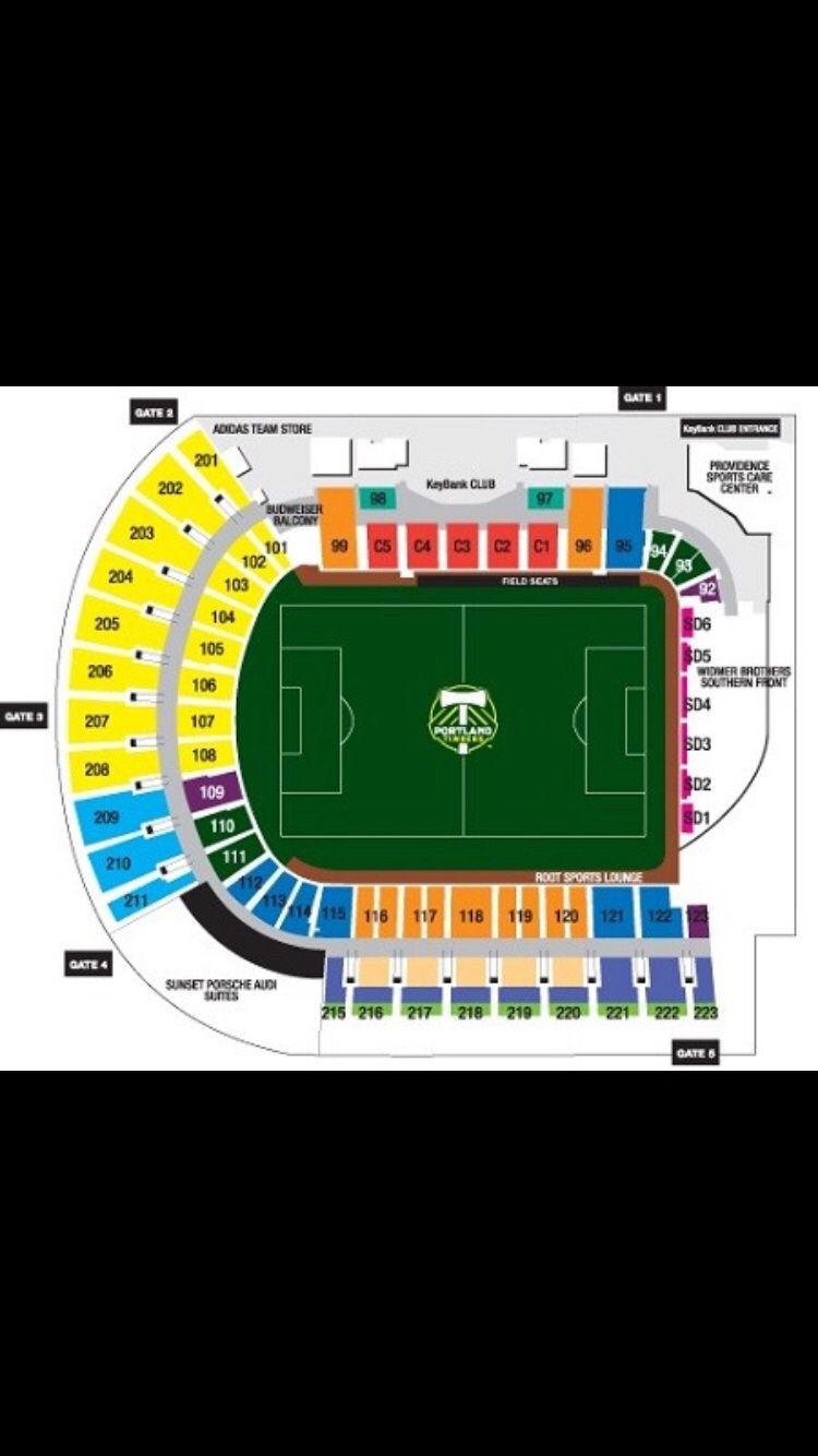 Portland Timbers vs Real Salt Lake (section 111)