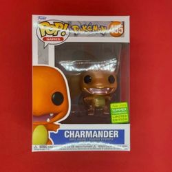 Funko Pop Charmander #455 Metallic Pokemon SDCC 2022 Summer Shared.