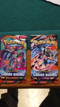 Pokemon Chaos Rising Booster Packs
$8 each or $15 for both