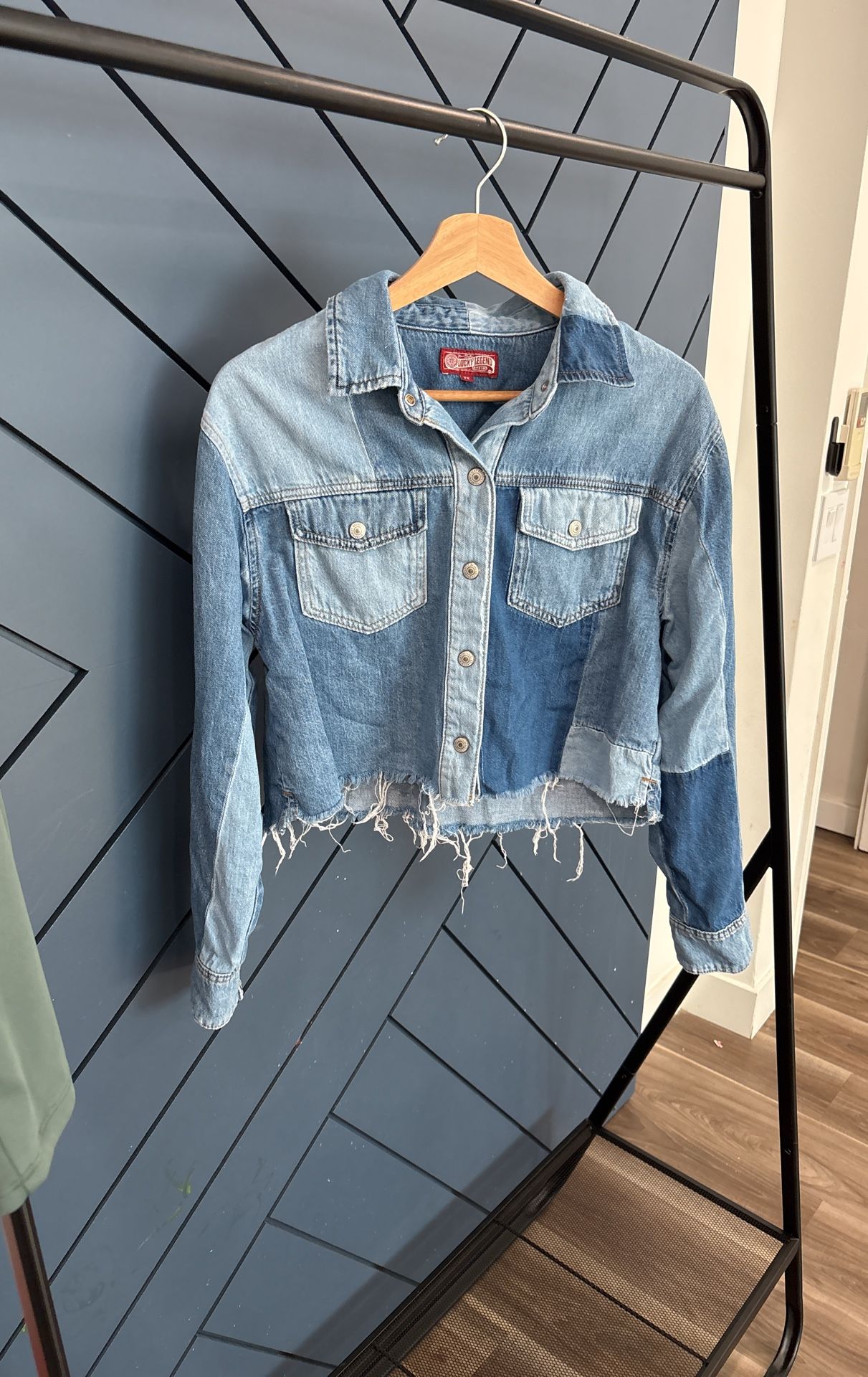 Lucky  Brand -Crop Jean Jacket 