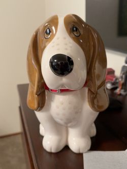 Pioneer Woman “Charlie” Basset Hound Cookie Jar-Unused