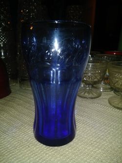 Blue Coke Glass