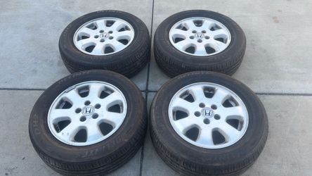 Honda odyssey 16 Inch aluminum wheels and tires fits Pilot, CRV Acura and More