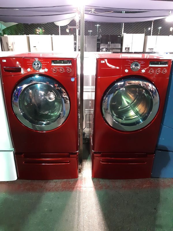 LG Red Washer and Gas Dryer for Sale in Las Vegas, NV OfferUp