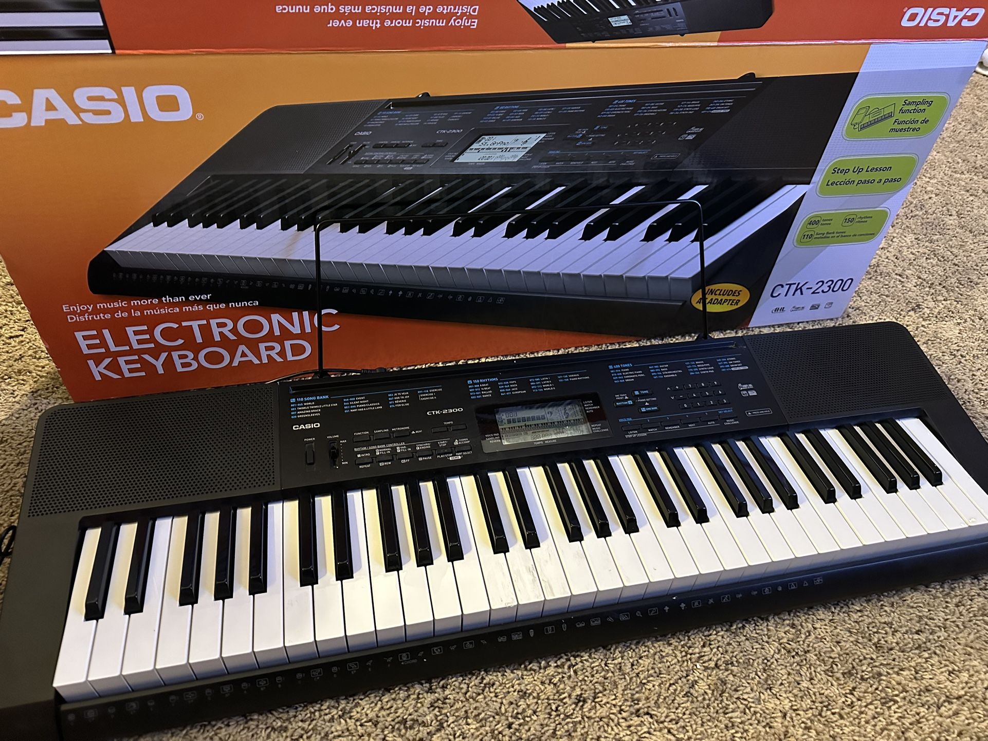 Casio CTK-2300 Electric Keyboard With Stand
