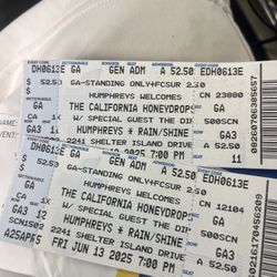 One California Honeydrops Ticket Friday June 13th