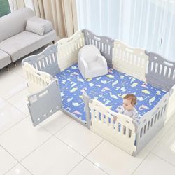 BabyCare Play Pen (Gray) 