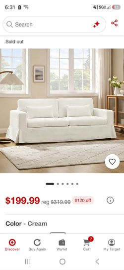 Cloud love seat sofa