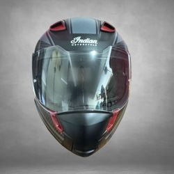 Indian Motorcycle Full Face Helmet – Matte Black / Carbon Style