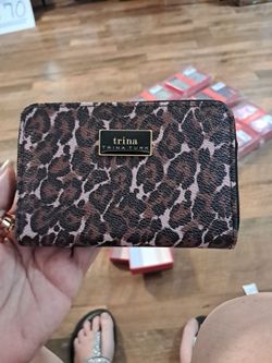 Trina Turk Small Leopard Print Wallet.