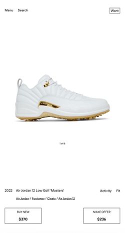 Air Jordan 12 Low Golf 'Masters' Size 14