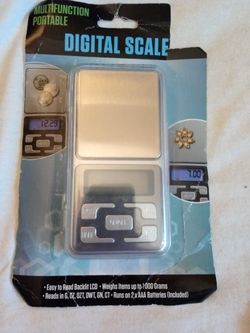 DIGITAL SCALE WEIGHS 1000 GRAMS MULTIFUNCTION PORTABLE