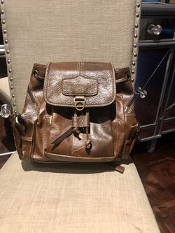 Coofit leather backpack