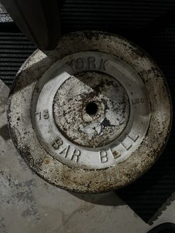 75 Lb York Standard (1 in) Plates