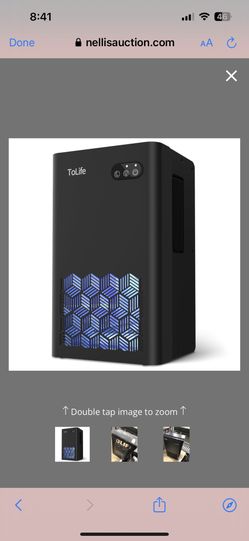 ToLife Dehumidifier For Home, 1000 Sq.ft Dehumidifiers For Basement Bedroom Bathroom With 95 OZ Water Tank, Auto Shut Off 7 Colors LED Light, Black