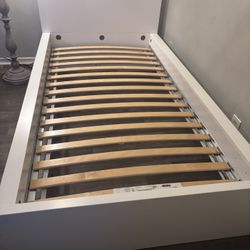 IKEA Malm Twin Bed with Luroy Slats