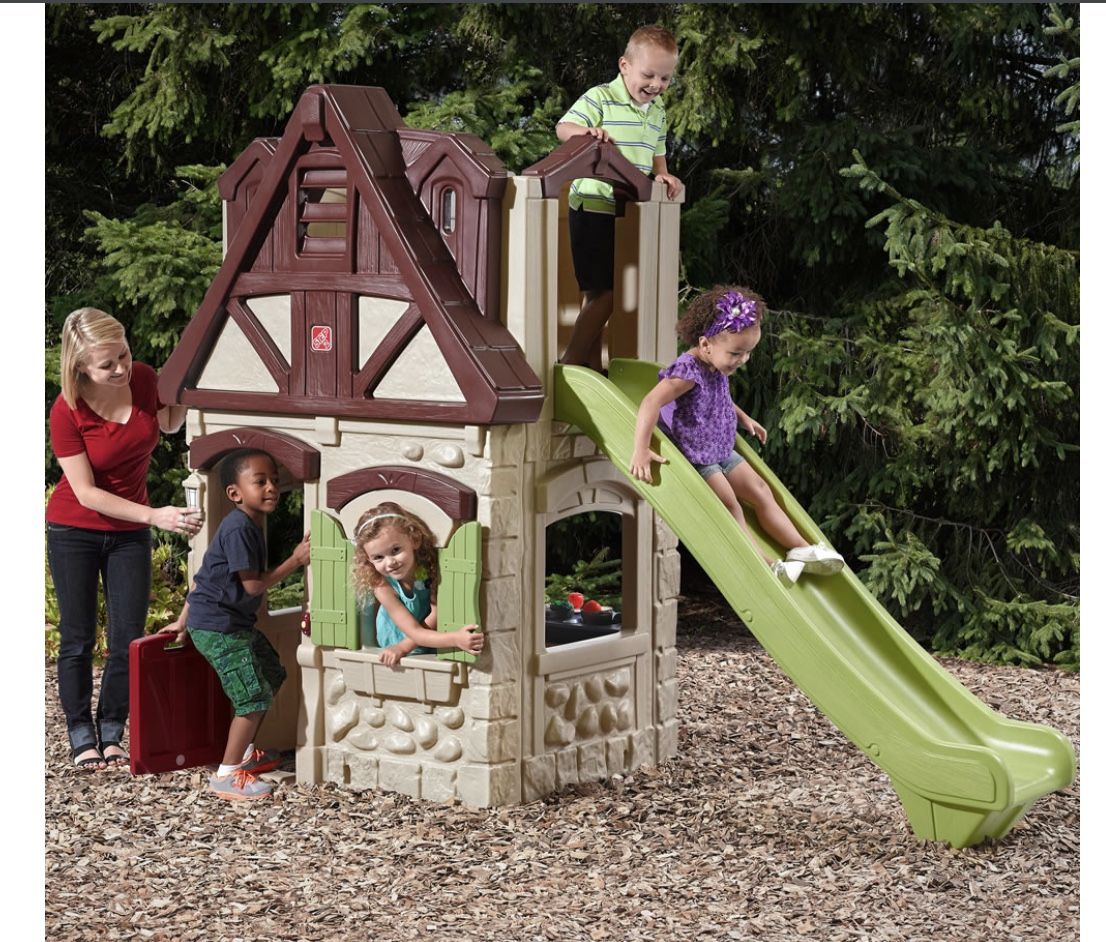 Step 2, 2 story playhouse with slide little tikes