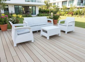 Juego de Muebles Elegance Plastico De Alta Calidad exterior