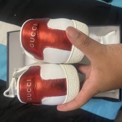 gucci ace stripe leather sneaker
