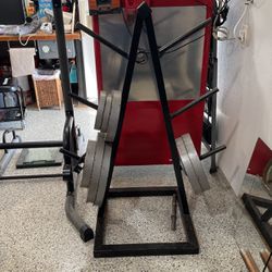 Complete Weight Set with Bar and Rack