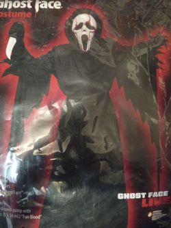 Ghost Face Live Halloween Costume with Mask