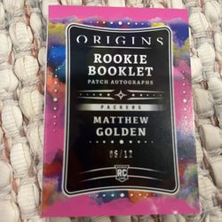 Mathew Golden Rookie  Origins Booklet /12 