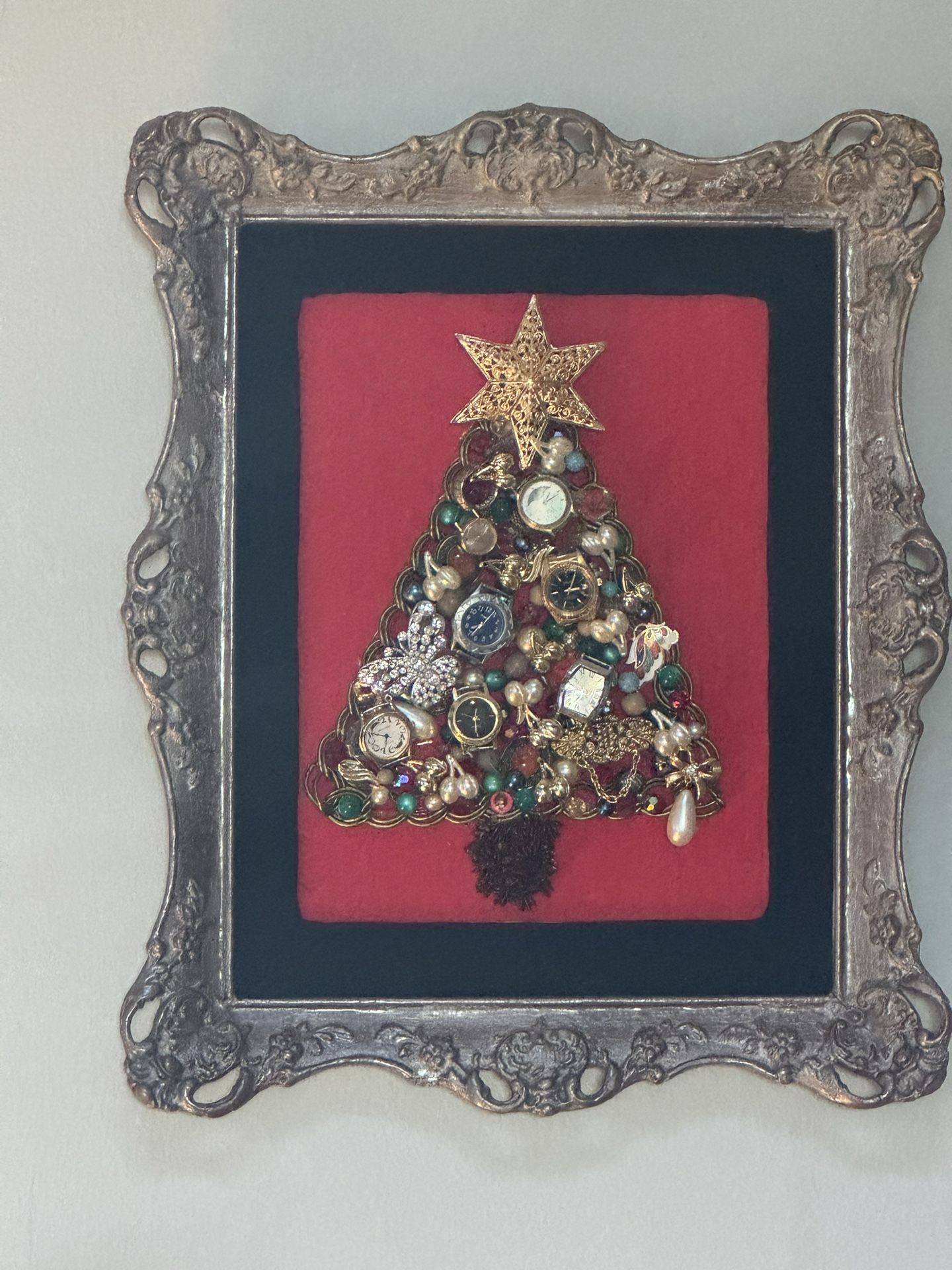Handcrafted Christmas Tree Wall Decor
