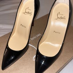 Christian  Louboutin black  KATE 100 PATENT 