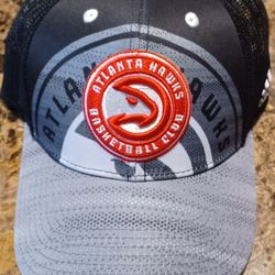 Atlanta Hawks NBA Hat Cap Wilkins New Black Red