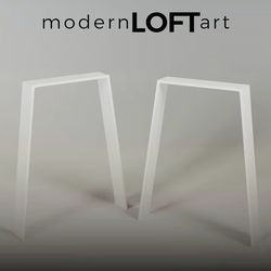 Steel Metal Table Legs - Heavy Duty - Set of Two