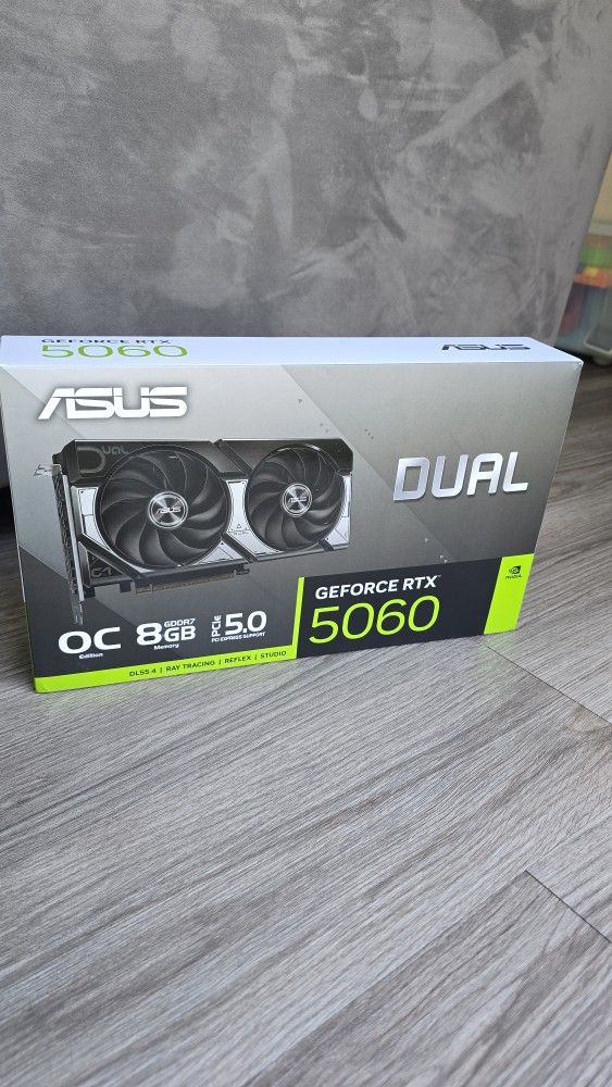 BRAND NEW!!  Dual GeForce RTX™ 5060 8GB GDDR7 OC Edition