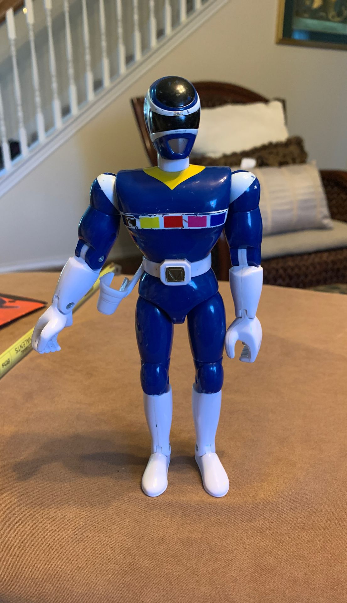 1998 power Ranger in space blue 8 inches