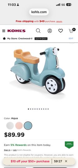 Step 2 Ride Along Scooter Brand New Just assembled