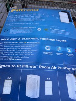 Brand new Filtrete room air purifier filter box is not perfect, but item is brand new