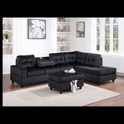 New Sectional + Ottoman 